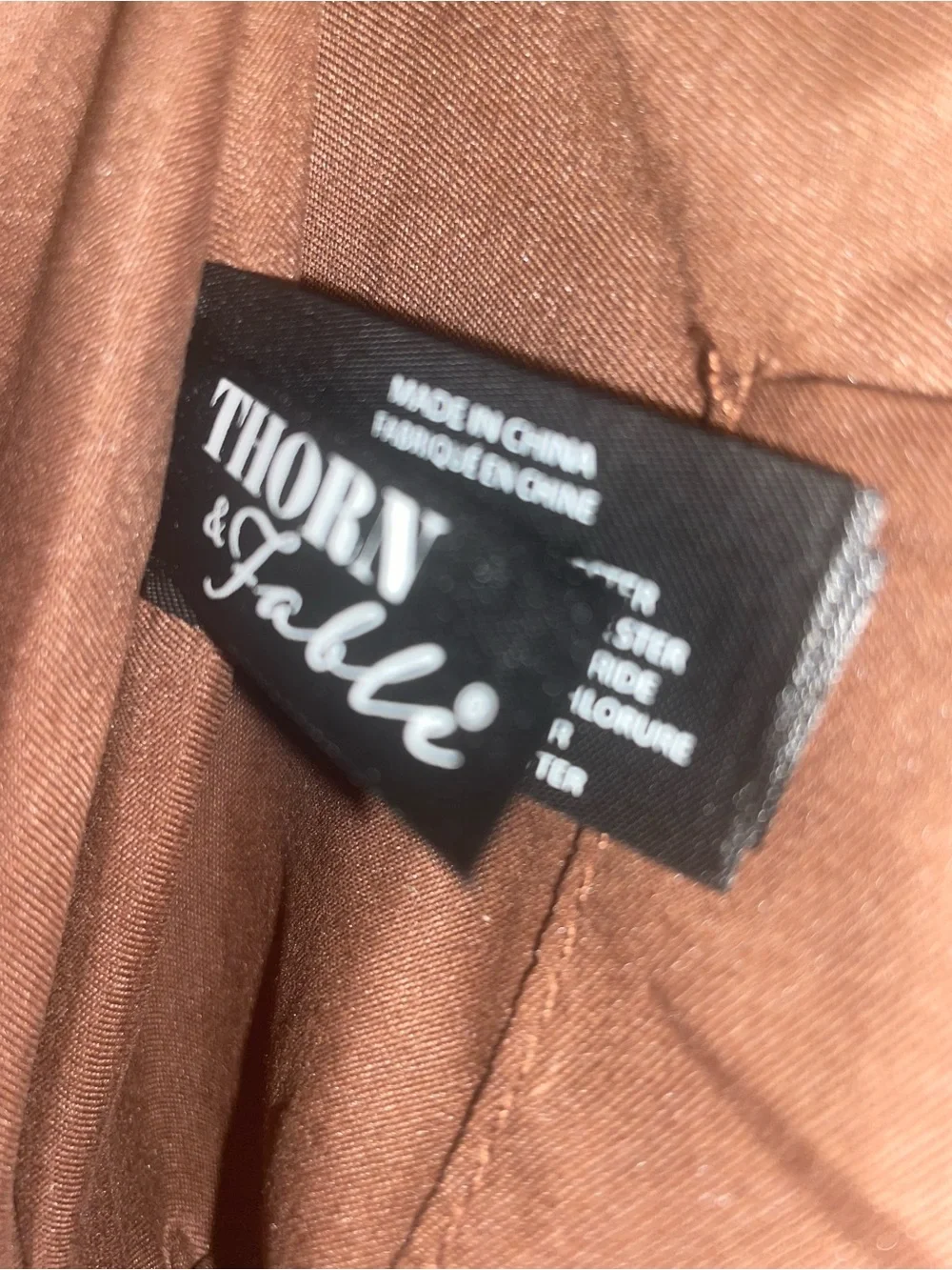 Thorn & Fable brown corduroy